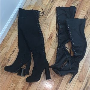 BRAND NEW NEVER WORN BEFORE THIGH HIGH BOOTS F21